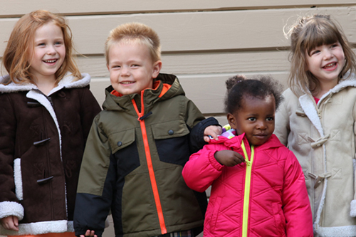 The EDCOE Coat Drive Keeps Children Warm