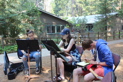 Sugarloaf students in their Acoustic Guitar Elective class